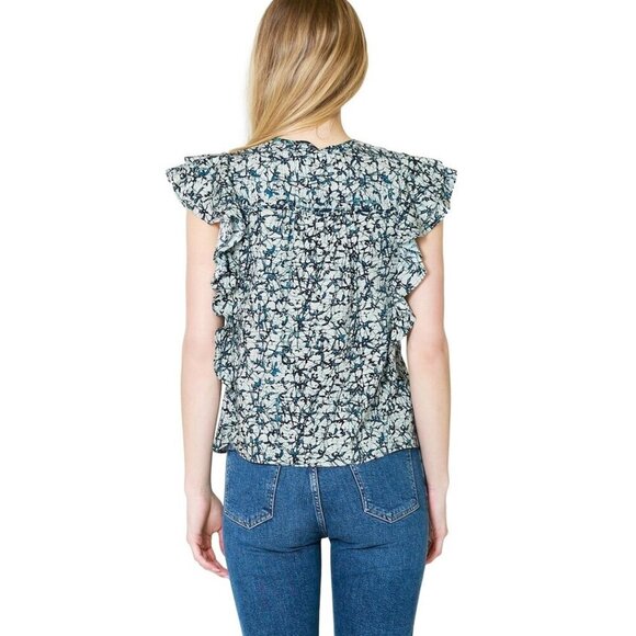 Veronica Beard Joi Batik Print Top - Picture 2 of 9